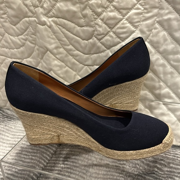 🌹🌹🌹Womens J. Crew Wedge Espadrilles black